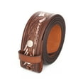 thumbnail image 1 of Gelante Genuine Full Grain Leather Belt Strap Without Belt Buckle. HandPaint Eagle-S, 1 of 5