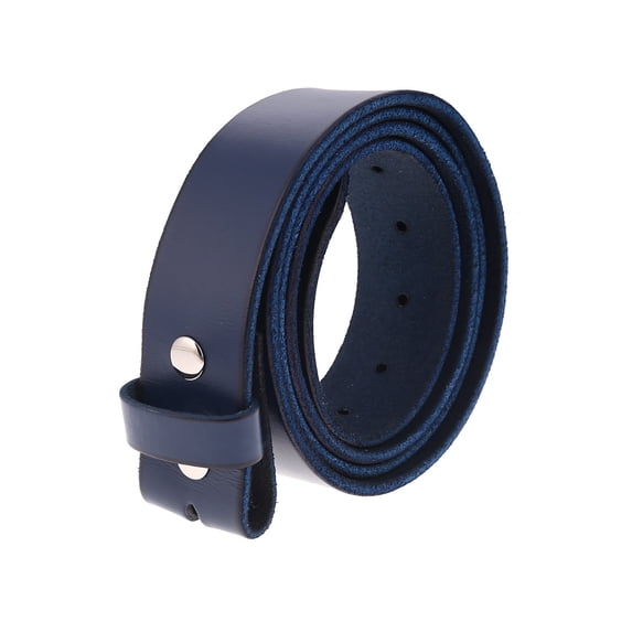 Gelante Genuine Full Grain Leather Belt Strap Without Belt Buckle. Navy-2XL