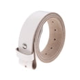 thumbnail image 1 of Gelante Genuine Full Grain Leather Belt Strap Without Belt Buckle. White-XL, 1 of 5