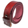 thumbnail image 1 of Gelante Genuine Full Grain Leather Belt Strap Without Belt Buckle. Wine-S, 1 of 4
