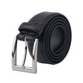 thumbnail image 1 of Gelante Genuine Leather Dress Belts for Men. Single Prong Buckle belt for Suits, Jeans Uniform. BLK-M (34-36), 1 of 5