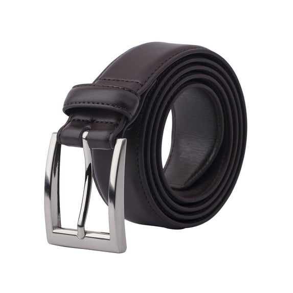 Gelante Genuine Leather Dress Belts for Men. Single Prong Buckle belt for Suits, Jeans Uniform. BRN-XL (42-44)