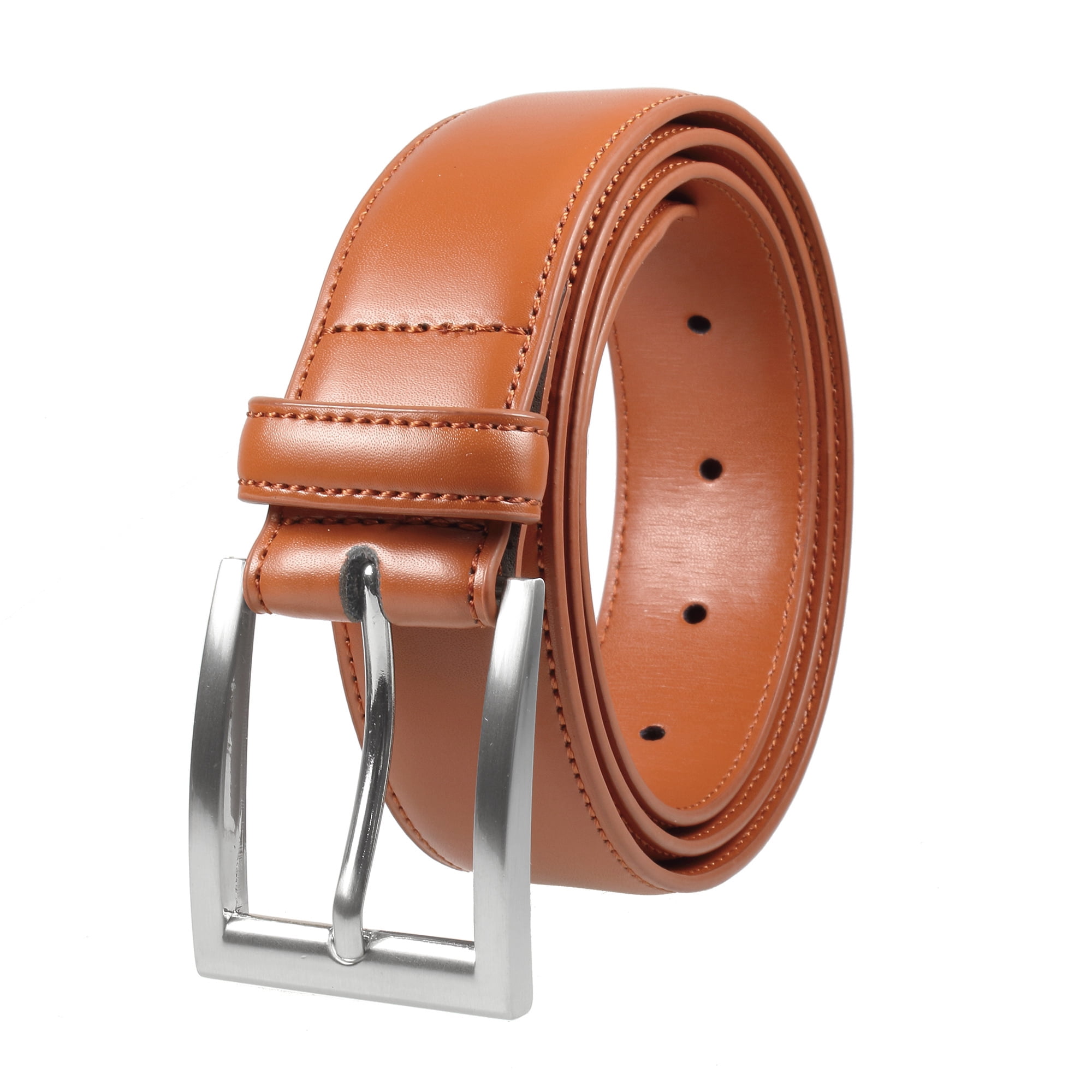 Gelante Genuine Leather Dress Belts for Men. Single Prong Buckle