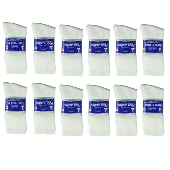 Gelante Men & Women Diabetic Socks Doctors Physicians Recommended Approved Therapeutic Bundle Value Pack 12 Pairs