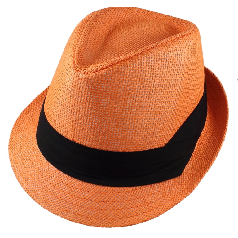 Gelante Summer Fedora Panama Straw Hats with Black Band  display picture 1