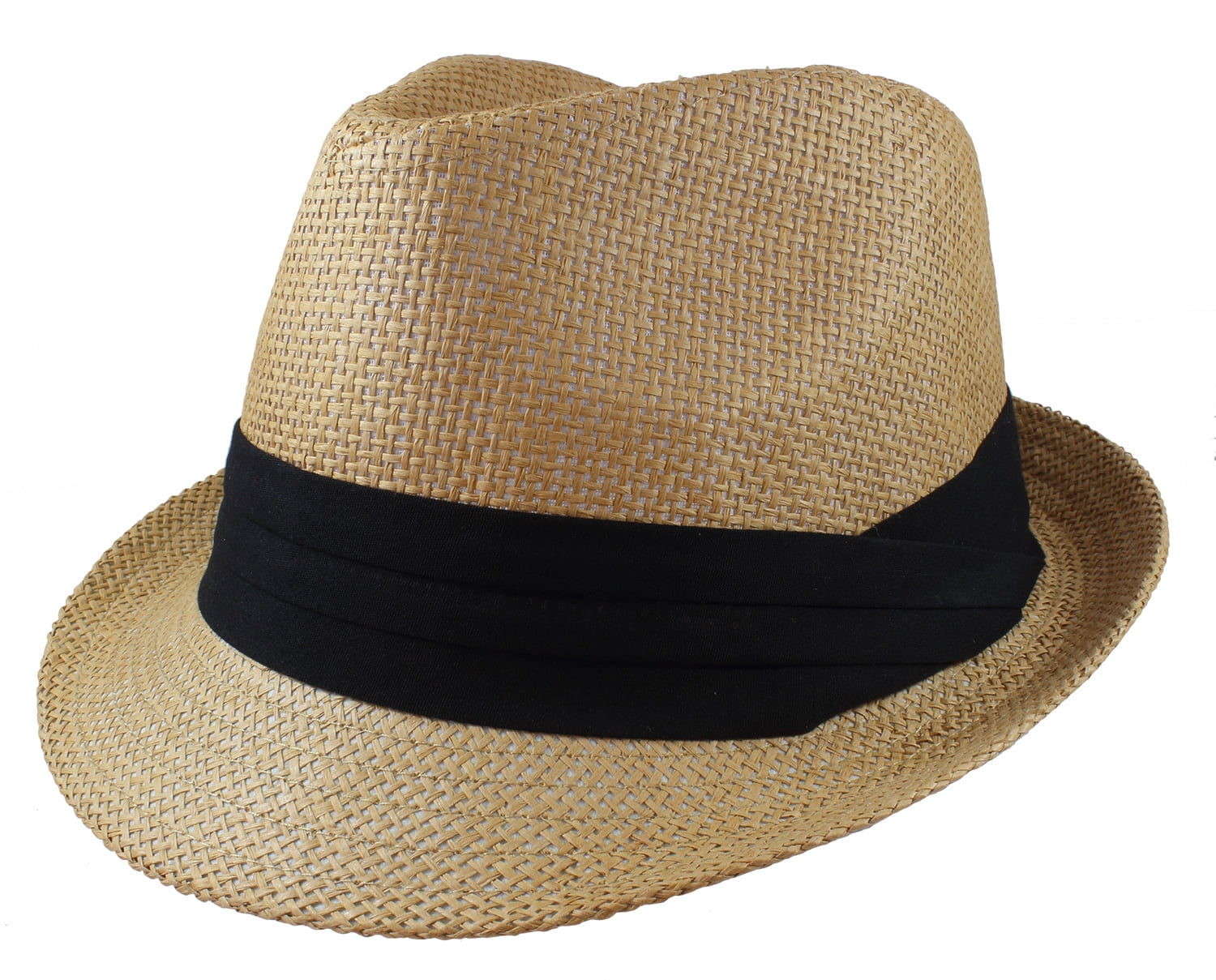 Gelante Summer Fedora Panama Straw Hats with Black Band  display picture 1