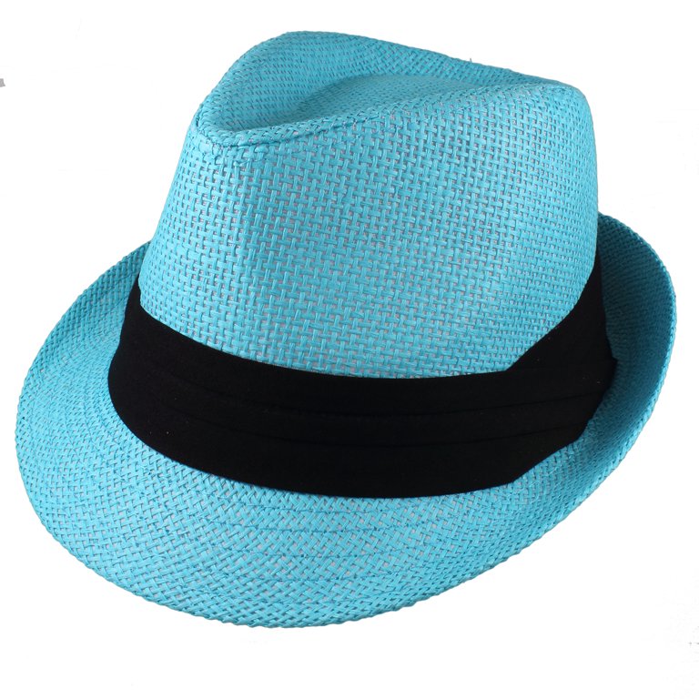 Gelante Summer Fedora Panama Straw Hats with Black Band  display picture 1
