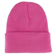Gelante Winter Beanie Hat for Men and Women, Cuffed Knit Cap - Light Pink