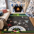 thumbnail image 1 of Gelasgo Airport Runway Map Velvet Area Rug, Aviation Themed Decorative Carpet, Soft Indoor Floor Mat for Kids Room Bedroom Playroom Game Room Home Decor, 1 of 5