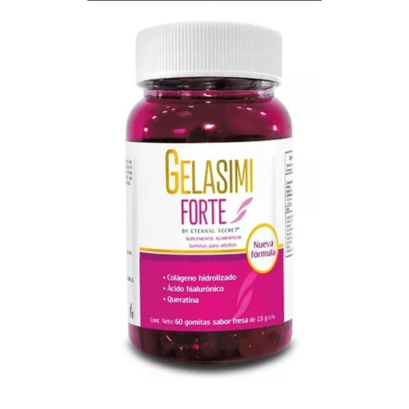 Gelasimi Forte 60 gummies Collagen Hyaluronic Acid keratin