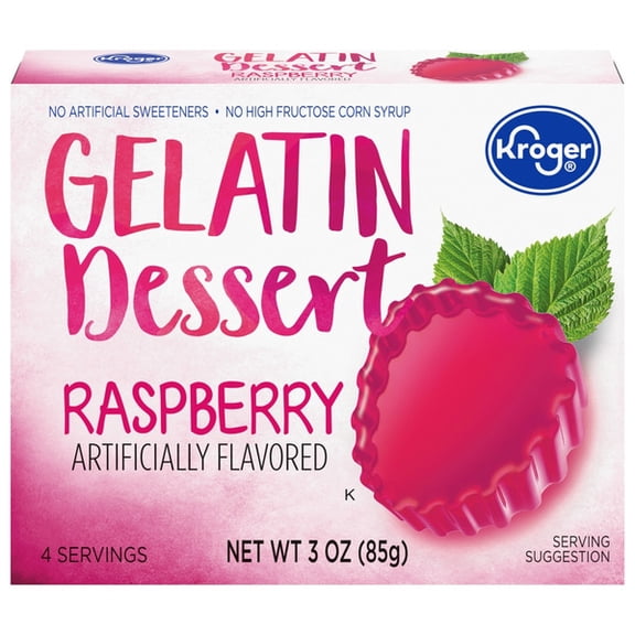 Gelatin Dessert Mix Raspberry Low-Calorie Sugar-Free