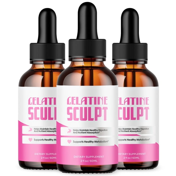 Gelatine Sculpt Advanced Formula Drops Supporting Your Active Lifesyle Naturally GelatineSculpt 90 Servings