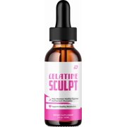 Gelatine Sculpt Liquid Drops   GelatineSculpt Natural Blend Healthy Organic Support, 1 Pack, 1 Month Supply