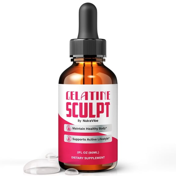 Gelatine Sculpt – Natural Daily Liquid Formula Designed to Align with Fitness Goals, Support an Active Lifestyle & Body Balance | Just a Few Drops for a Fit-Focused Routine (30 Servings)
