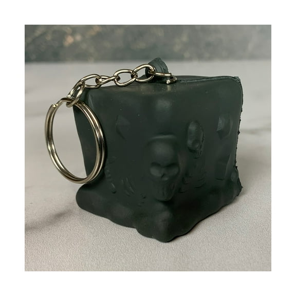Gelatinous Cube Keychain - Black New Condition!