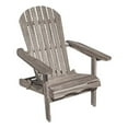 thumbnail image 1 of Geli Outdoor Adirondack Chair-Slatted Back-Gray Eucalyptus Wood, 1 of 10