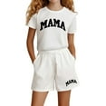 thumbnail image 1 of Gelikeya Back To School Outfits for Girls Girl Clothes Size 7-8 Summer Clothes for Teen Girls Teen Girls 2 Piece Outfits Kids Tee Shirt and Pants Set (White, 7-8 Years), 1 of 4