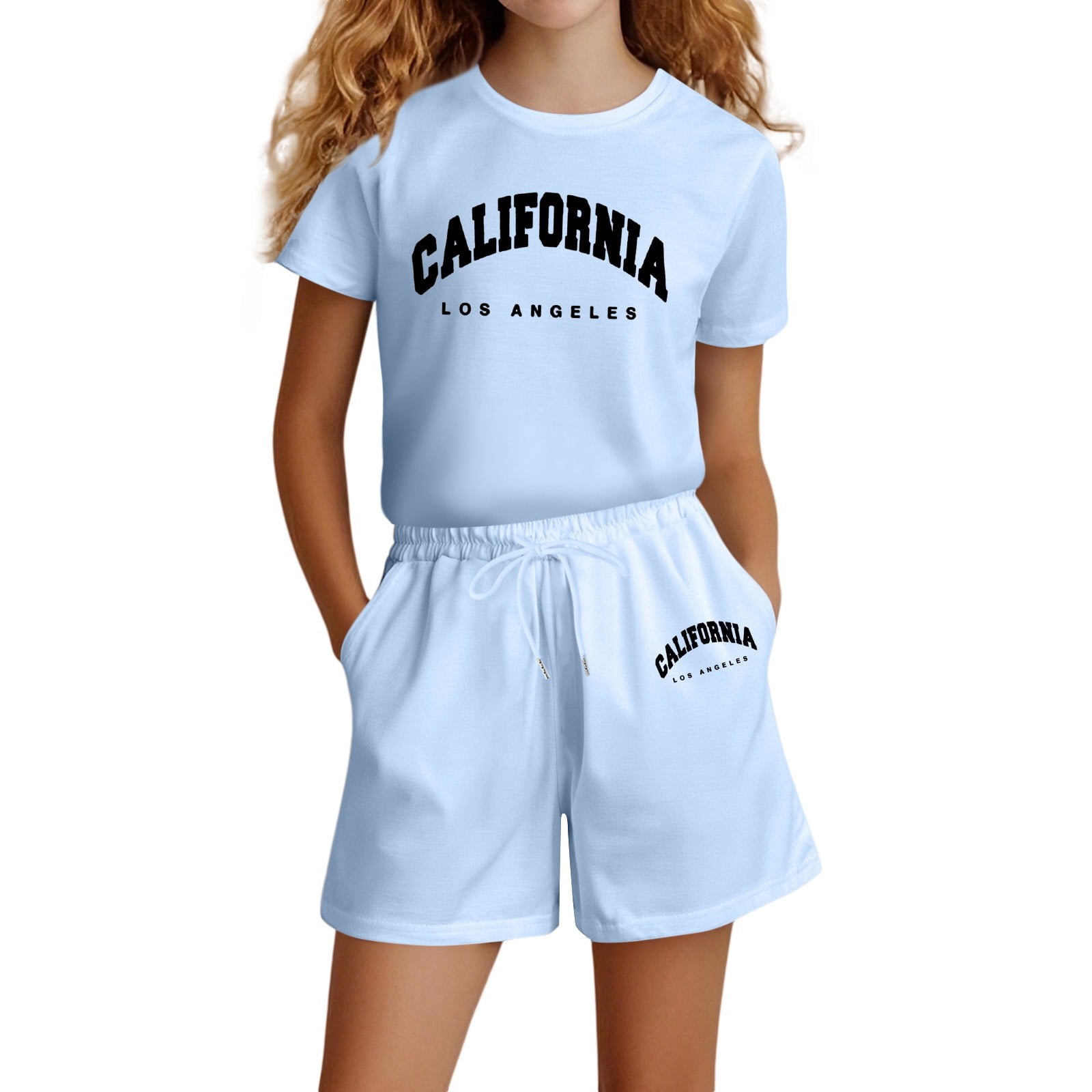 Girls School Daily Outfit Girls Summer Holiday Outfit Two Piece Set main image 0
