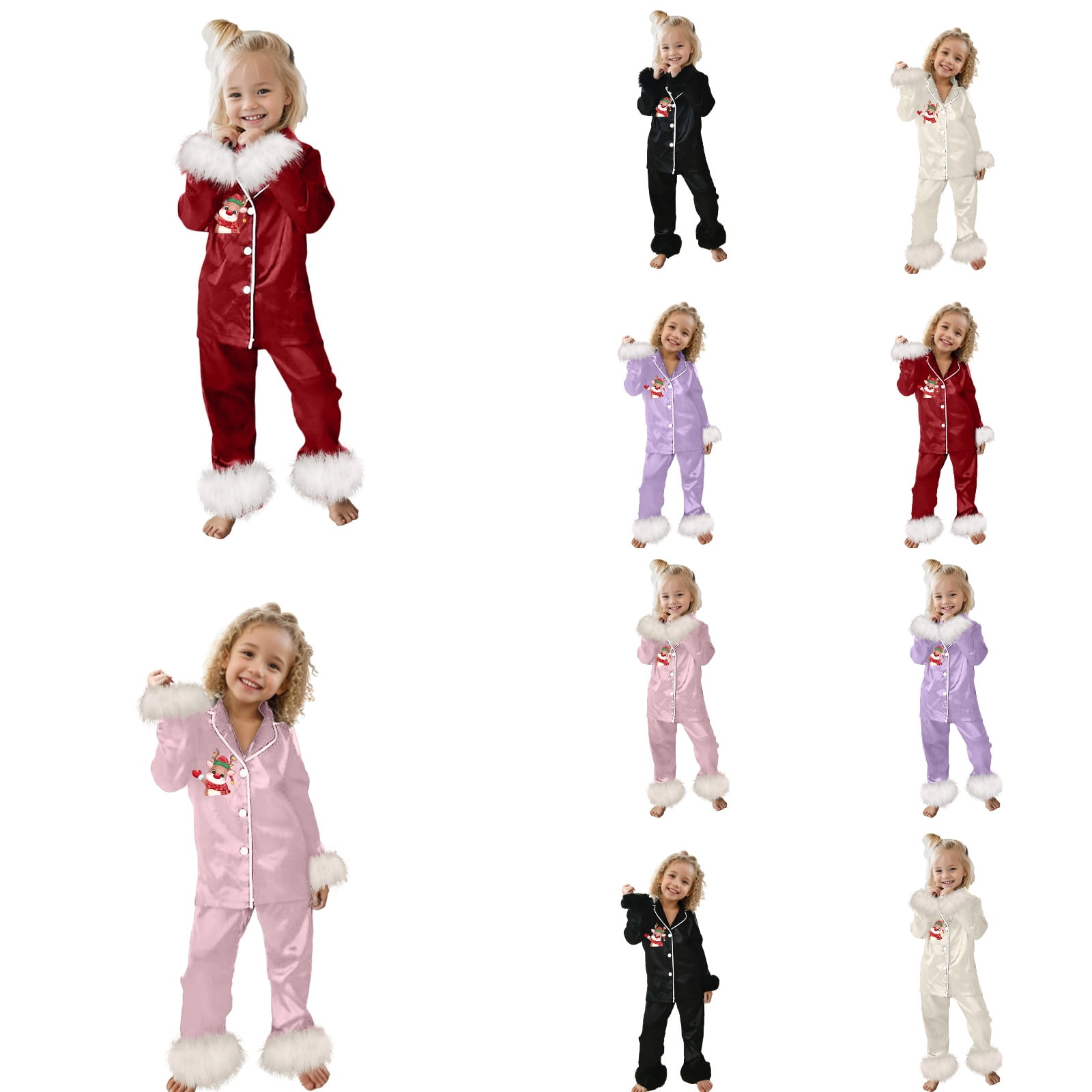 Gelikeya Boys Christmas Pajamas - Toddler Christmas Pajamas Girl, Long ...