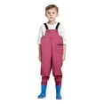 thumbnail image 1 of Gelikeya Boys Girls Waterproof Suspender Rain Pants Outdoor Rain Bib Overalls Reflective Adjustable Kids Rainy Pants 5-6 Years, 1 of 7