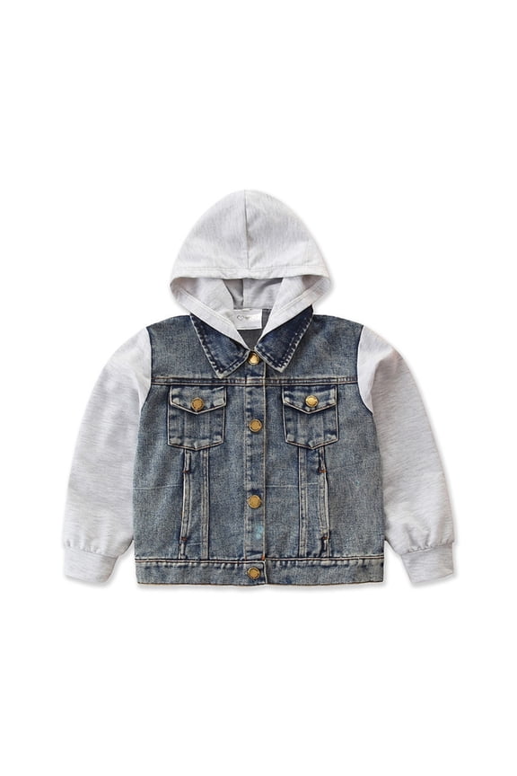 Boys Jackets Size 7-8 Leather Jacket Boys Cartoon Long Sleeve Winter Fashion Outfits Casual Comfy Toddlers Boys Clothes (Blue, 7-8 Years)
