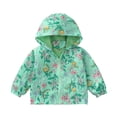 thumbnail image 1 of Gelikeya Boys Leather Jacket Kids Jean Jacket Warmly Long Sleeve Kids Thin Fashion Zipper Sport Coat Teen Girls Clothes (Green, 2-3 Years), 1 of 4