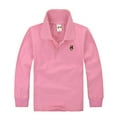 thumbnail image 1 of Gelikeya Boys School Uniform Polo Shirts Kids Performance T Shirts Long Sleeve Casual Activewear Pullover Tops Clothes Pink 11-12 Years, 1 of 4