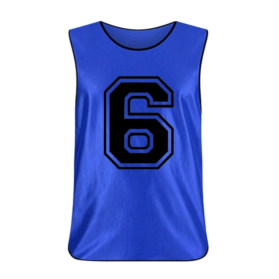 Gelikeya Boys Tank Tops Size 3-9 Basketball Baseball Soccer Solid Color Casual Round Neck Undershirts Breathable Kids Summer Vest Top #06 Blue 3-9 Years