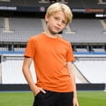 thumbnail image 1 of Gelikeya Boys UPF 50+ Rash Guard Swim Shirts Short Sleeve Quick Drying UV Protection Sun Shirt Summer Athletic Tops Orange, 4-5 Years, 1 of 6