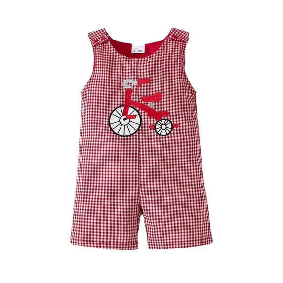 Gelikeya Christmas Baby Clothes Boy Girl Sleeveless Jumpsuit Outfits Bodysuit Toddler Rompers Playwear Sleepwear (A02 Red, 6-12 Months)