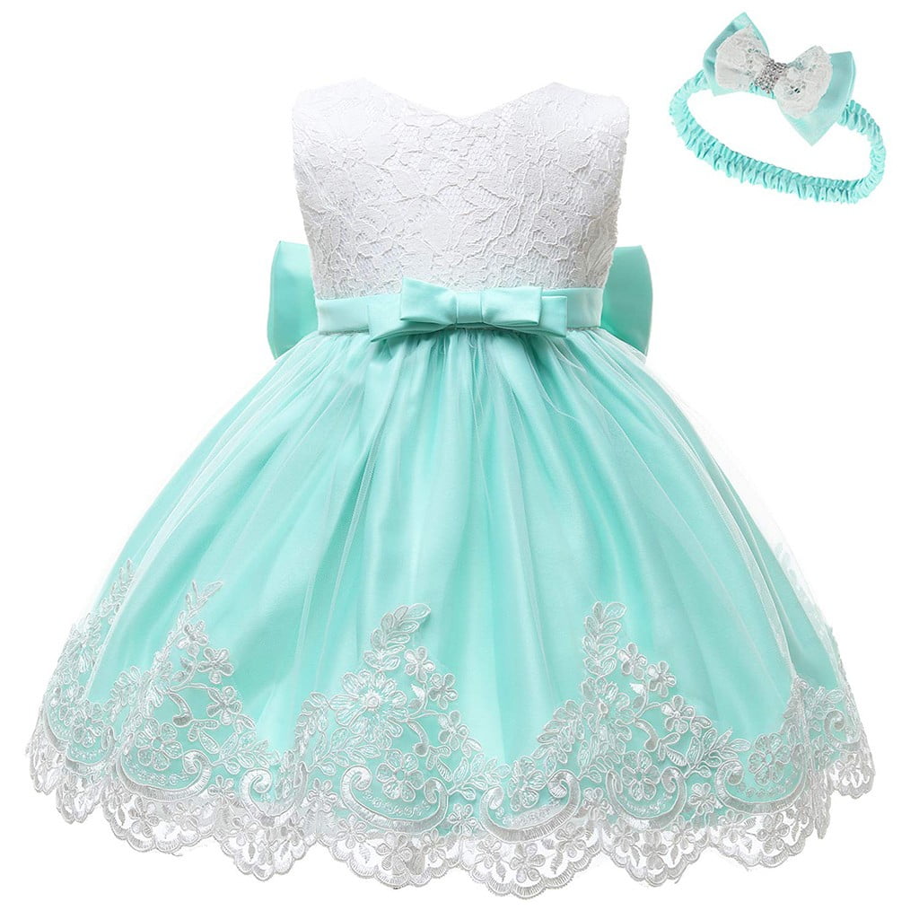 Gelikeya Easter Dresses for Baby Girl 6-9 Months Pink Bowknot Design Girls Floral Summer Dress Skirt Sleeveless Coat Headband 2 PC(Toddlers, Z04-Green