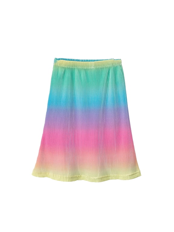 Easter Dresses for Girls 4T A Line Casual Skirt Cute Easter Print Personality Funny Fashion Performance Dancewear Short Skirts(Tweens, Multicolour, 3-4 Years)