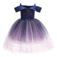 thumbnail image 1 of Gelikeya Elegant Sequin Formal Dress for Toddler Girls Bithday Dress Glitter Princess Tutu Dress Short Sleeve Party Prom Gown(Toddlers, Z08-Blue, 9-10 Years), 1 of 6