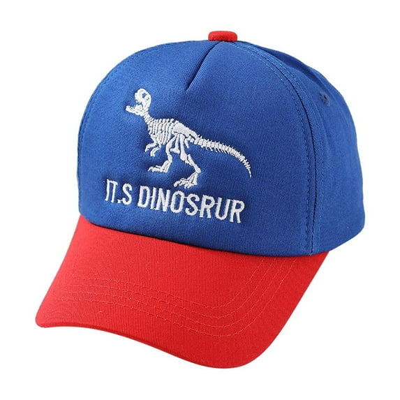 Gelikeya Embroidered Baseball Cap for Boys Girls Vintage Adjustable Washed Distressed Denim Baseball Hat (Blue, 2-8 Yearss)