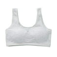 thumbnail image 1 of Gelikeya Girls Bras Solid Color Spaghetti Straps Seamless Sport Training Bra Soft Comfortable Cotton Bralette Adjustable Shoulder Underwear Crop Top Undies(Tweens, Light Gray, 8-13 Years), 1 of 3
