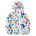 thumbnail image 1 of Gelikeya Girls Leather Jacket Baby Leather Jacket Dinosaur Print Long Sleeve Kids Thin Fashion Zipper Sport Coat Toddlers Boys Clothes (Multicolour, 14), 1 of 3