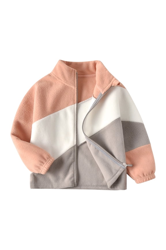 Girls Leather Jacket Boys Jackets Size 6-7 Baseball Long Sleeve Girls Fashion Denim Jacket Cardigan Washed Hole Casual Wear Cute Clothes for Girls (Pink, 4-5 Years)