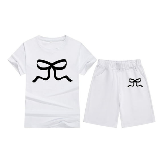 Gelikeya Girls Size 6 Summer Clothes Girl Clothes Size 7-8 Girls' Short Sets Teen Girl's Summer Outfits 2 Piece Girls Shorts Outfits Set (WH2, 6-7 Years)