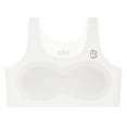 thumbnail image 1 of Gelikeya Girls Training Bra Cute Cartoon Print Seamless Sports Bra Soft and Comfortable Removeable Padding Tween Bras 8-16Y(Tweens, White, 11-14 Years), 1 of 2