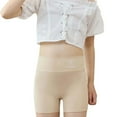 thumbnail image 1 of Gelikeya Girls Yoga Shorts Bike Shorts High Elastic Waisted Soft Comfortable Gym Athletic Running Shorts Summer Wear Beige, 7-8 Years, 1 of 5