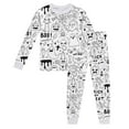 thumbnail image 1 of Gelikeya Kids Pajama Sets Boys Girls Halloween Long/short Sleeves Tops Shorts/pants 2 Piece Outfits Soft Comfy Cartoon Graphic Pjs Clothing Set, 1 of 4