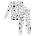 thumbnail image 1 of Gelikeya Kids Pajama Sets Boys Girls Halloween Short Sleeved Tops and Shorts 2 Piece Outfits Nightiewear Toddler Hand Painted Pjs Kids Clothing, 1 of 4