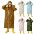 thumbnail image 1 of Gelikeya Kids Ponchos for Boys Girls 2-14 Years Waterproof Rain Jacket with Hood Lightweight Breathable for Wet Weather (Blue, 2-4 Years), 1 of 5