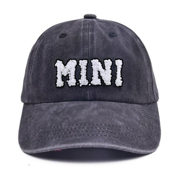 Gelikeya Mama and Mini Hats for Women Girls Mummys Day Baseball Hat Adjustable Embroidered Cotton Matching Baseball Cap (Black, 4-12 Yearss)
