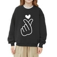 thumbnail image 1 of Gelikeya Oversized Girls Sweatshirt Valentines Day Crew Neck Funny Sweatshirts Trendy Oversized Loose Winter Clothes & 2-3 Years, 1 of 5