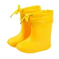 thumbnail image 1 of Gelikeya Rain Boots for Kids Outdoor Wear Soft and Breathable Rain Shoes Rainwear (Yellow, Size 10-10.5 Years), 1 of 4