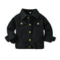 thumbnail image 1 of Gelikeya Rain Coats for Kids Boy Boys Sweater Baseball Long Sleeve Winter Fashion Outfits Casual Comfy Teen Girls Clothes (Black, 12-18 Months), 1 of 6