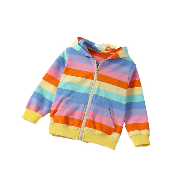 Gelikeya Raincoat for Boys Kids Jean Jacket Dinosaur Print Long Sleeve Girls Fashion Denim Jacket Cardigan Washed Hole Casual Wear Little Girls Clothes (Orange, 5-6 Years)