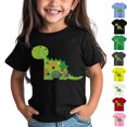 thumbnail image 1 of Gelikeya Saint Patricks Day Shirt Toddler Boys Girls Shamrocks Clovers Round Neck Tshirts Soft Comfortable Loungewear Pullover Tops #02 Pink & 4-5 Years, 1 of 5