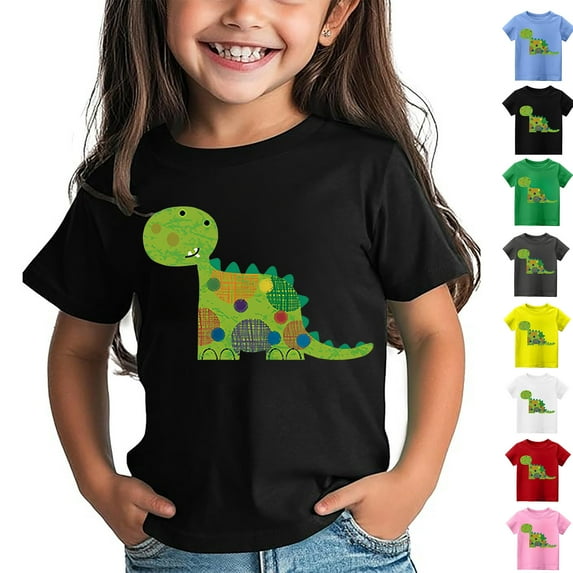 Gelikeya Saint Patricks Day Shirt Toddler Boys Girls Shamrocks Clovers Round Neck Tshirts Soft Comfortable Loungewear Pullover Tops #02 Pink & 4-5 Years